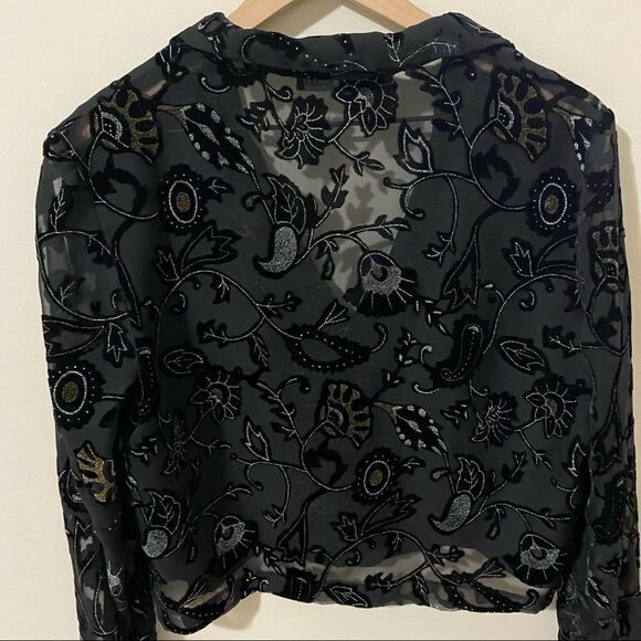 FORWEAR New York Button Front Vintage Blouse Size 10 - Picture 8 of 10